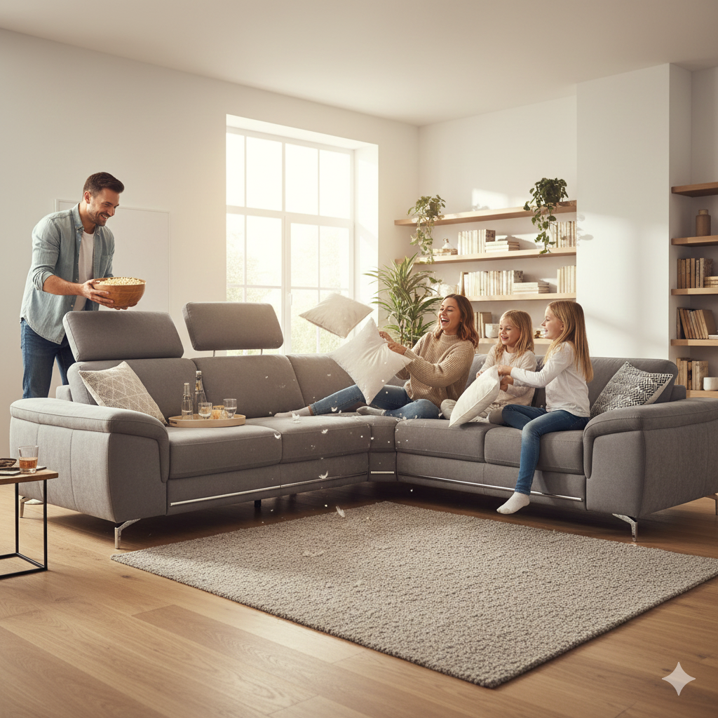 Wypoczynkowy narożnik Wersal w salonie